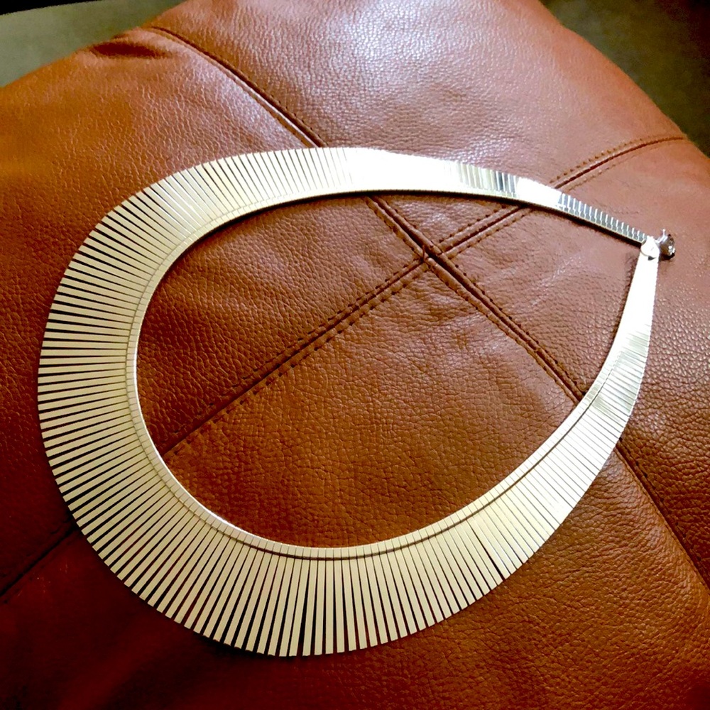 Sterling Silver 20” cleopatra reversible necklace